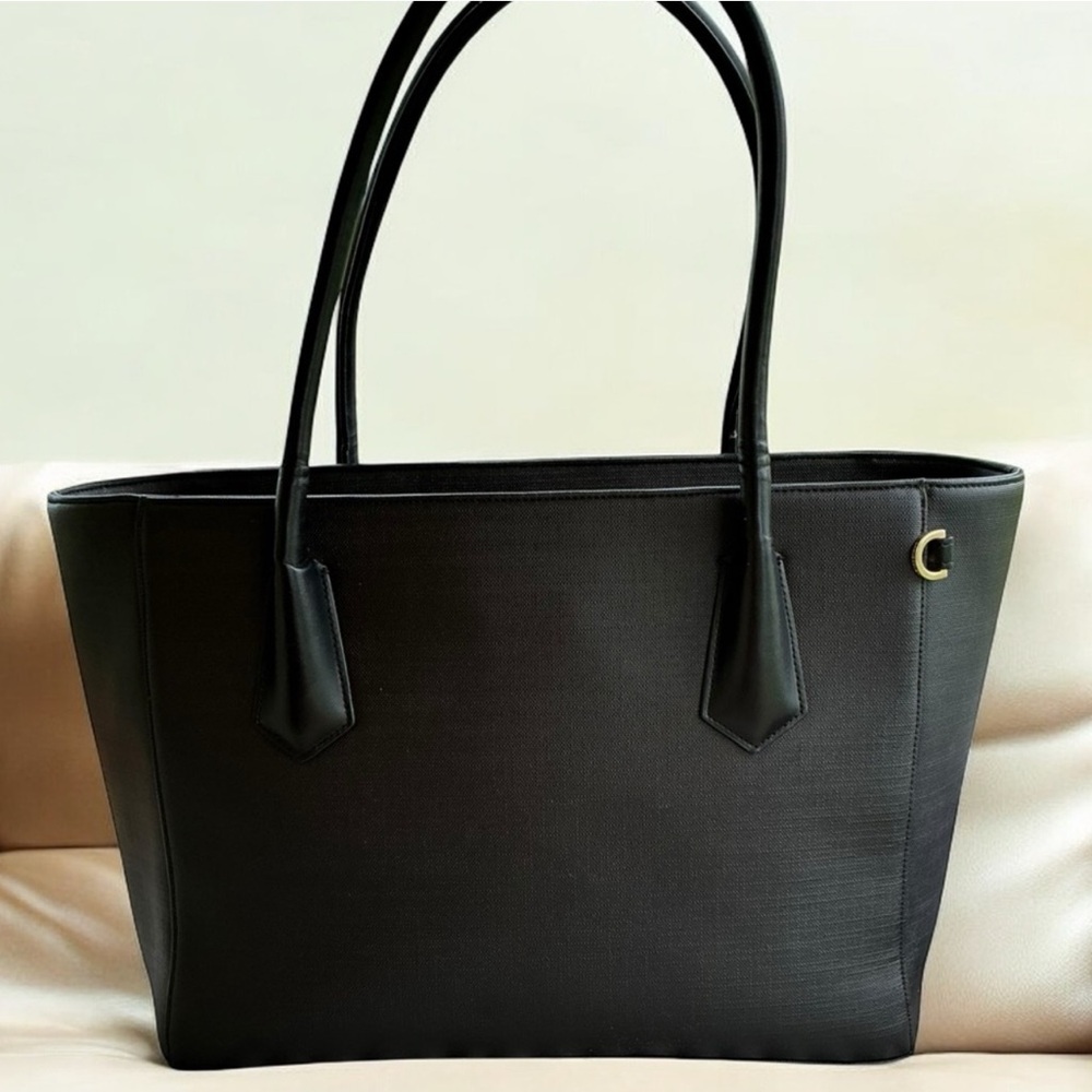 Dagne Dover Signature Legend Large Tote – Onyx Black
